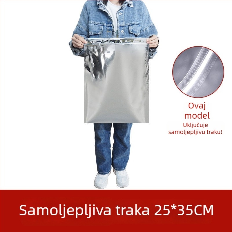 Velika vrećica za čaj od aluminijske folije, otporna na vlagu, samozatvarajuća, u više veličina
