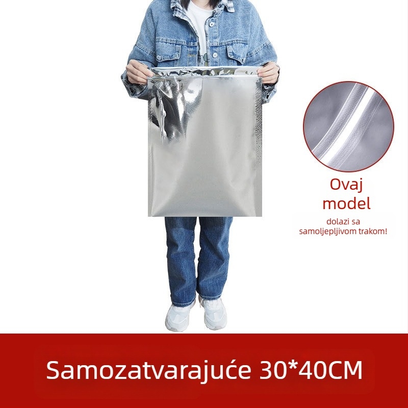 Velika vrećica za čaj od aluminijske folije, otporna na vlagu, samozatvarajuća, u više veličina