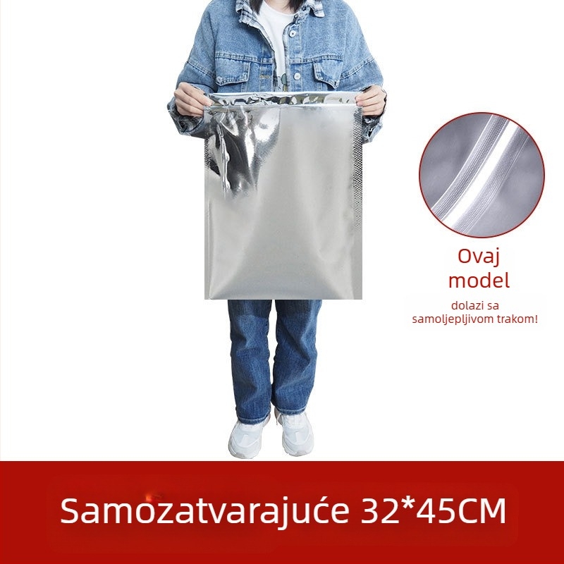 Velika vrećica za čaj od aluminijske folije, otporna na vlagu, samozatvarajuća, u više veličina
