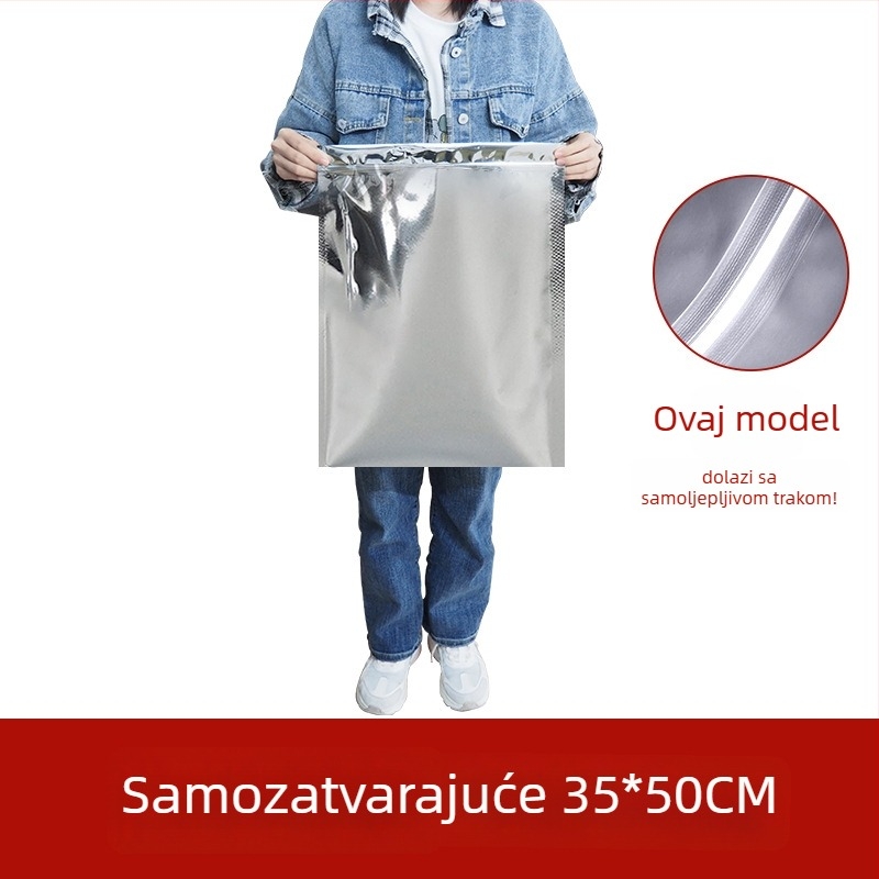 Velika vrećica za čaj od aluminijske folije, otporna na vlagu, samozatvarajuća, u više veličina