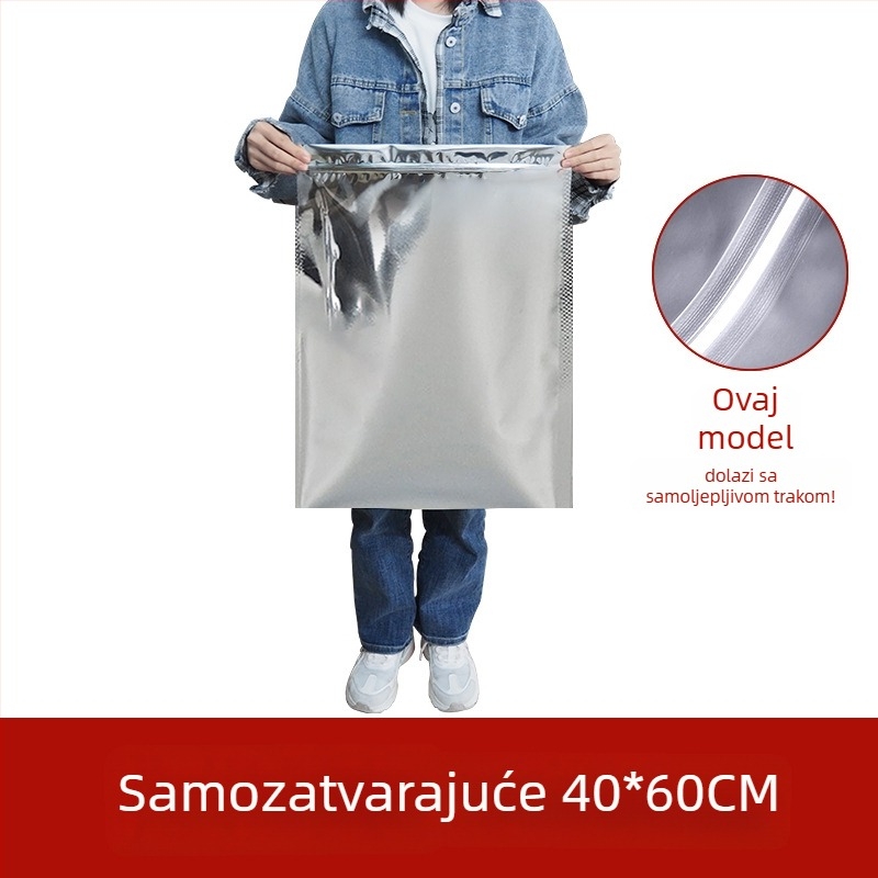 Velika vrećica za čaj od aluminijske folije, otporna na vlagu, samozatvarajuća, u više veličina