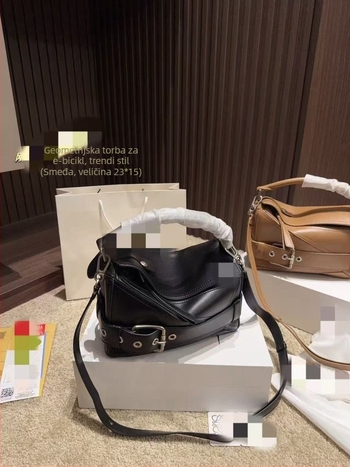 2025 Luojia nova super cool geometrijska torba za motocikl za žene — torba za ruku, preko ramena i crossbody, svakodnevna gradska torba