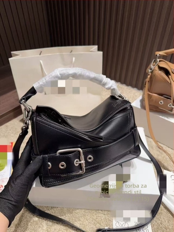 2025 Luojia nova super cool geometrijska torba za motocikl za žene — torba za ruku, preko ramena i crossbody, svakodnevna gradska torba