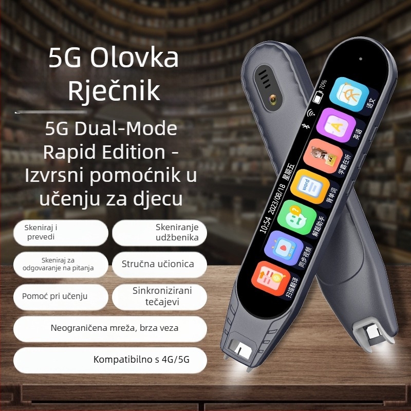 5G sve-u-jednom čitačko pero, rječnik za učenje, engleski prijevod, offline skeniranje, dječje skeniranje pero