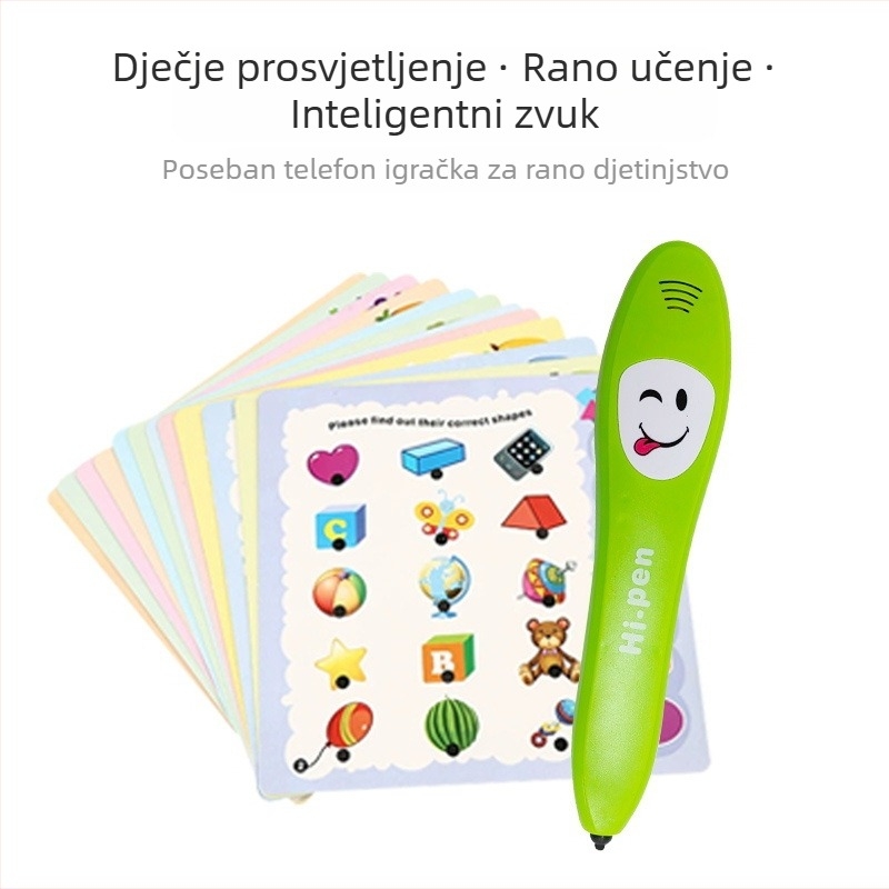 Dječja olovka za čitanje za rano obrazovanje i kognitivni razvoj – interaktivni alat za učenje za djecu od 4 do 6 godina