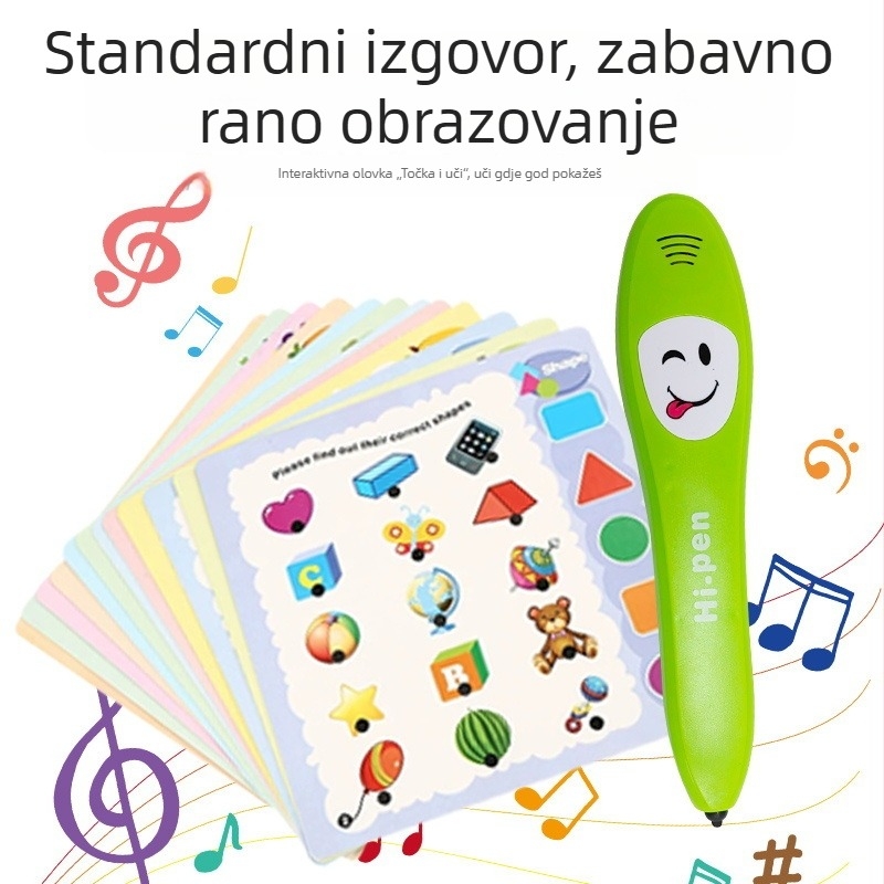 Dječja olovka za čitanje za rano obrazovanje i kognitivni razvoj – interaktivni alat za učenje za djecu od 4 do 6 godina