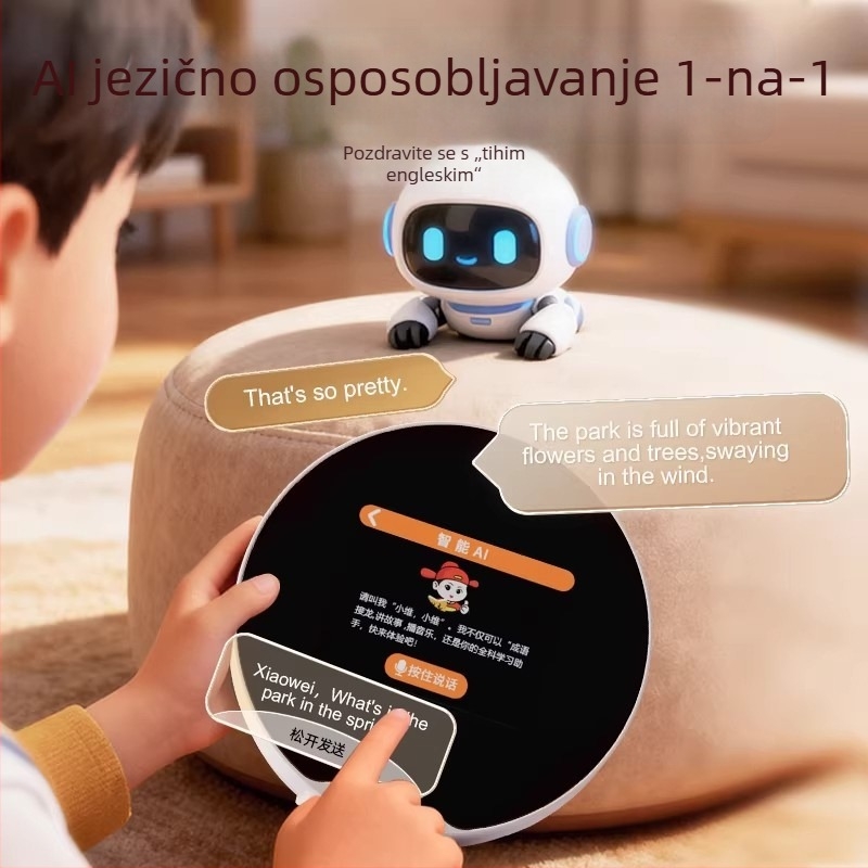 AI robot za upravljanje vremena, pametni alarmni sat, interaktivna razgovorna igra, dječji edukativni stroj za priče, mini uređaj za učenje