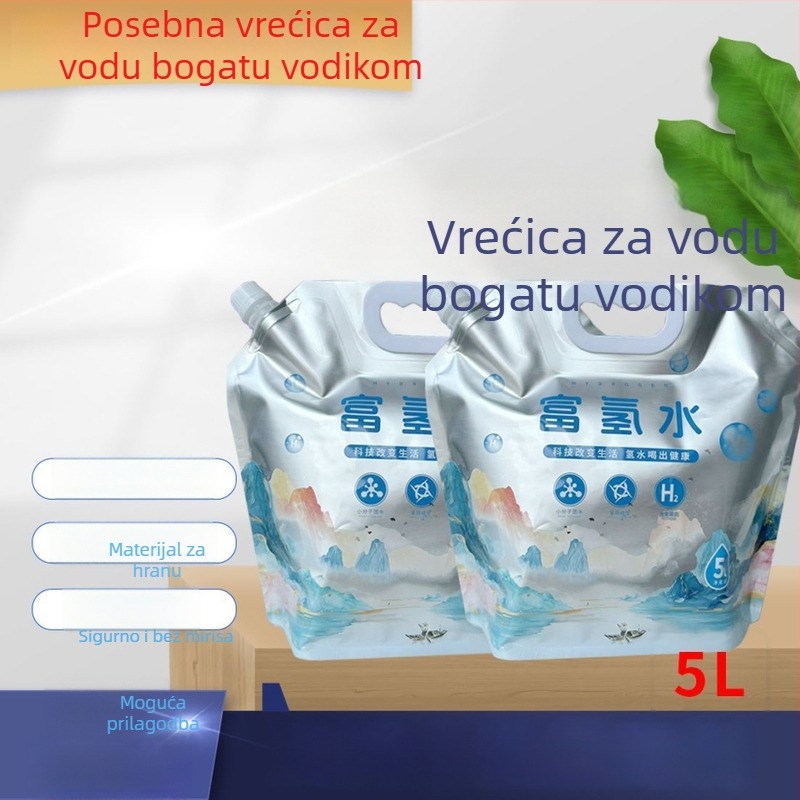 Vrećica od aluminijske folije s izlazom za vodu bogatu vodikom, kapacitet 2,5 L/5 L, tekuća pitka voda