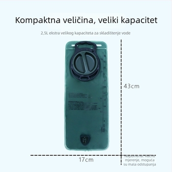 Vrećica za hidrataciju za ruksak, 2,5 L, za planinarenje i vožnju biciklom