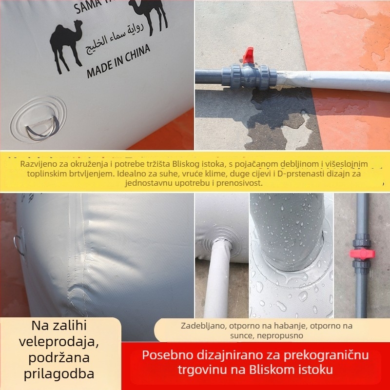 Mekana PVC/TPU vodena vreća, sklopiva posuda za skladištenje i prijevoz pitke vode i drugih tekućina