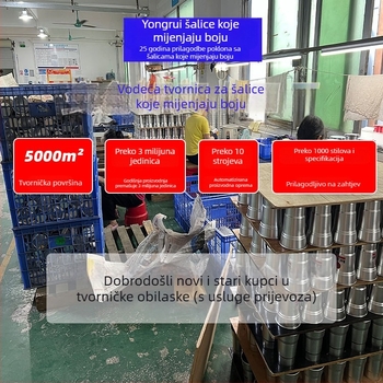 Čaša od nehrđajućeg čelika 304, velikog kapaciteta, sa slamkom, za vanjsku uporabu, čaša za pivo koja mijenja boju, personalizacija logotipa