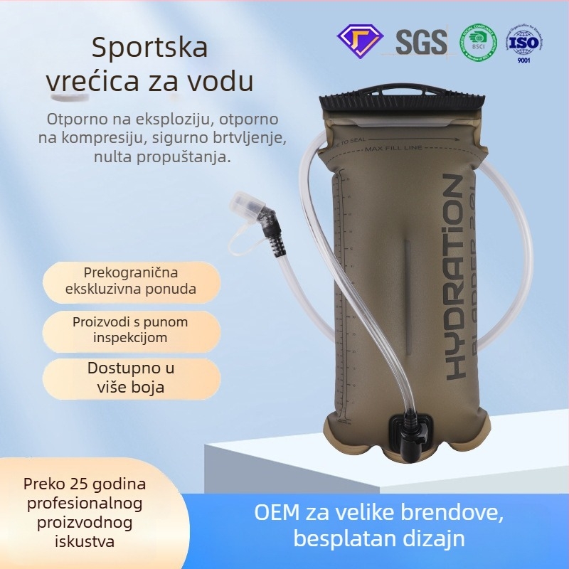 Sklopiva torba za hidrataciju za vanjske aktivnosti – planinarenje, trčanje i vožnja bicikla, prilagodljiva
