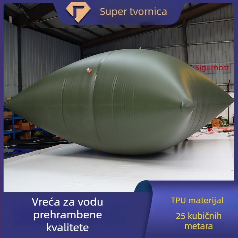 TPU vodena vrećica, hrane kvalitete, 25 L, oblik jastuka, za vanjsku pohranu pitke vode