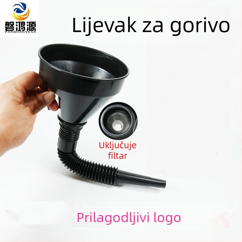 Veliki lijev za punjenje s filtrom za automobile i motocikle, plastični
