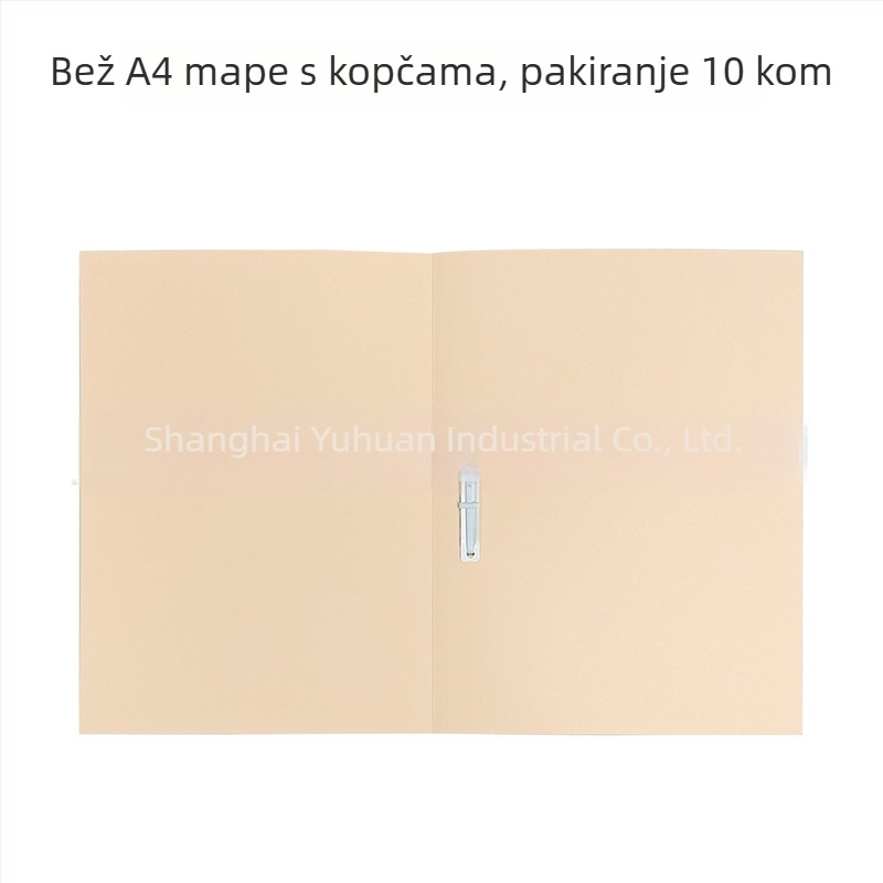 A4 papirnato veza mapa s kartonskim pokrovom, FC mapa, jednostrani mapa, veličina F4