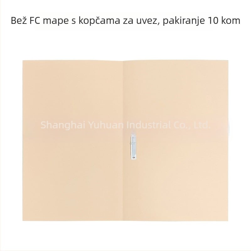 A4 papirnato veza mapa s kartonskim pokrovom, FC mapa, jednostrani mapa, veličina F4