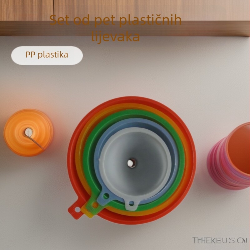 Petdijelni set PP plastičnih lijevova