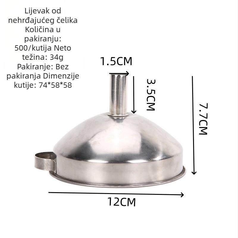 Lijevak za ulje od nehrđajućeg čelika, 201-razred, kuhinjski pribor, protiv kapanja
