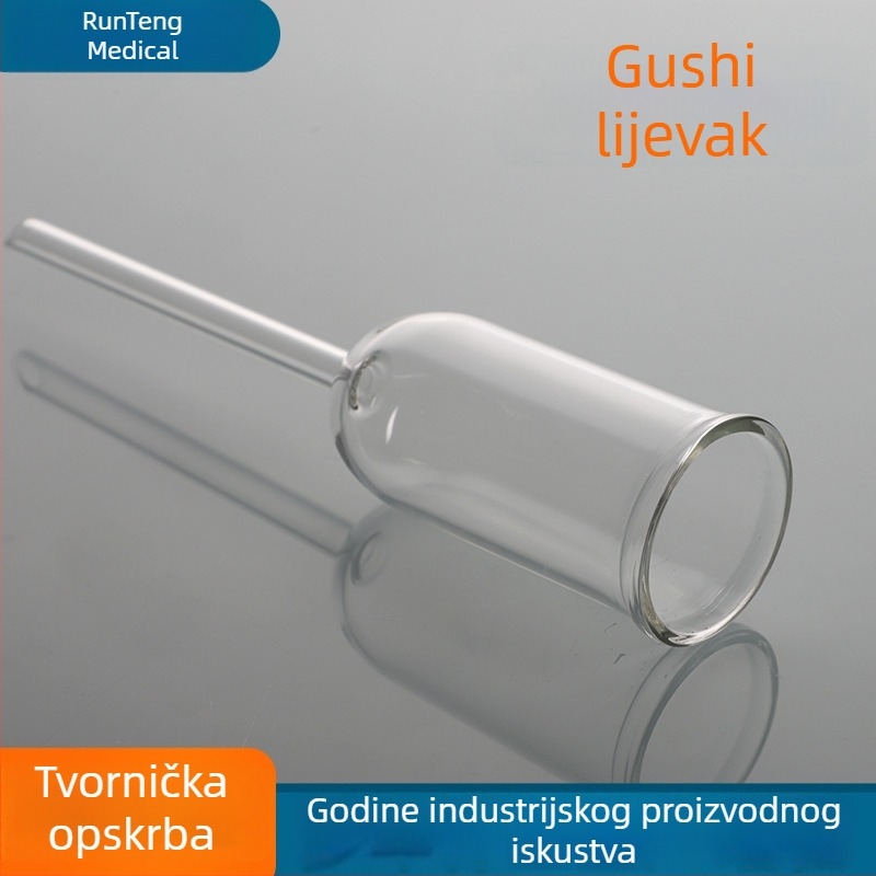 Laboratorijska oprema: cilindrični stakleni lijevak, adsorpcijska kolona, s okruglim dnom i ravnim dnom