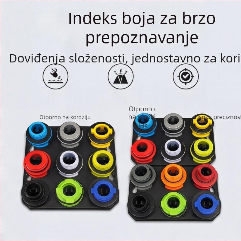 18-dijelni set lijevova za dopunu antifriza u automobilima, univerzalan za više modela, prijenosan i sve-u-jednom za dolijevanje