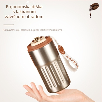 Termos čaša od 316 nehrđajućeg čelika s inteligentnim prikazom temperature, izolirana šalica za kavu za poslovne darove