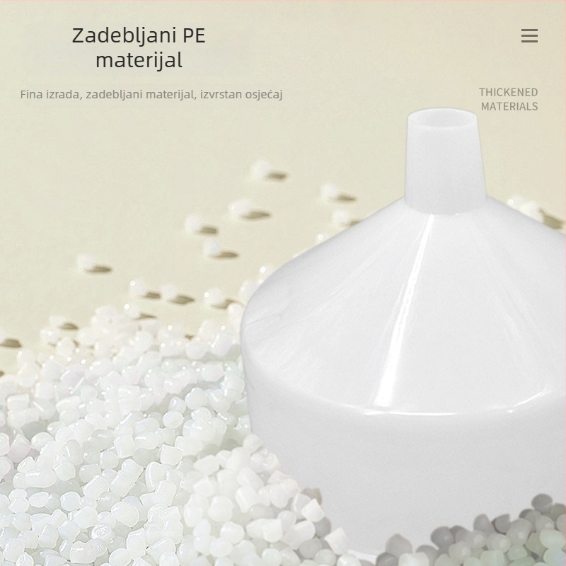 Plastični lijevak za stroj za sojino mlijeko s mrežastim filtrima, velikog promjera, lako za čišćenje, kontrola ulja