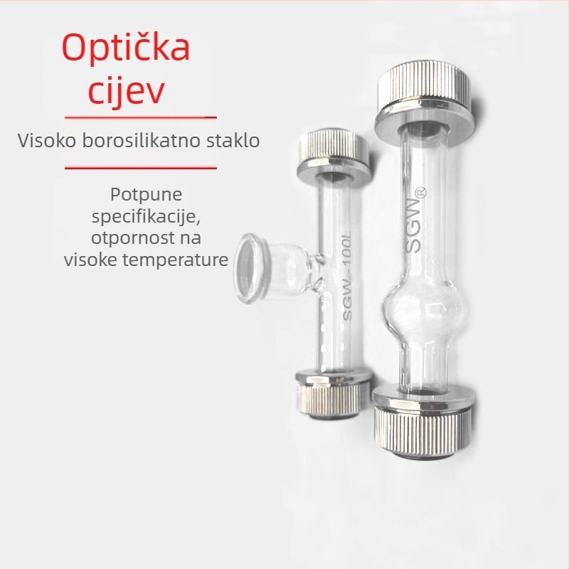 Optička poliarimetrijska cijev, posebna cijev za polarimetar, tip cijevi s lijevakom i mjehurićima, duljine 50/100/200 mm
