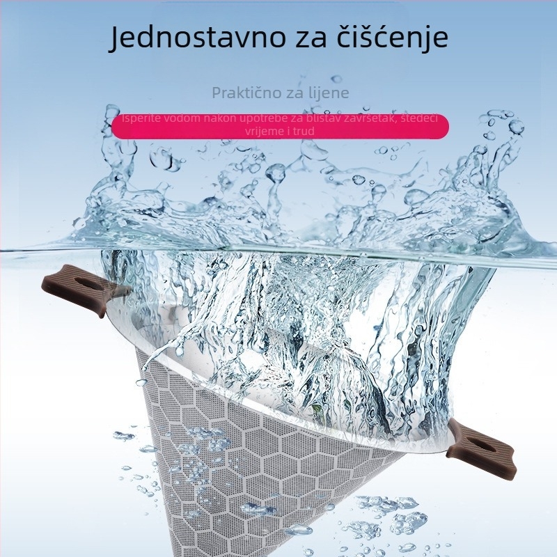 Filter za čaj od nehrđajućeg čelika 304 s izoliranim spremnikom, ultrafina mrežica za čaj i cedilo za sojino mlijeko i sok