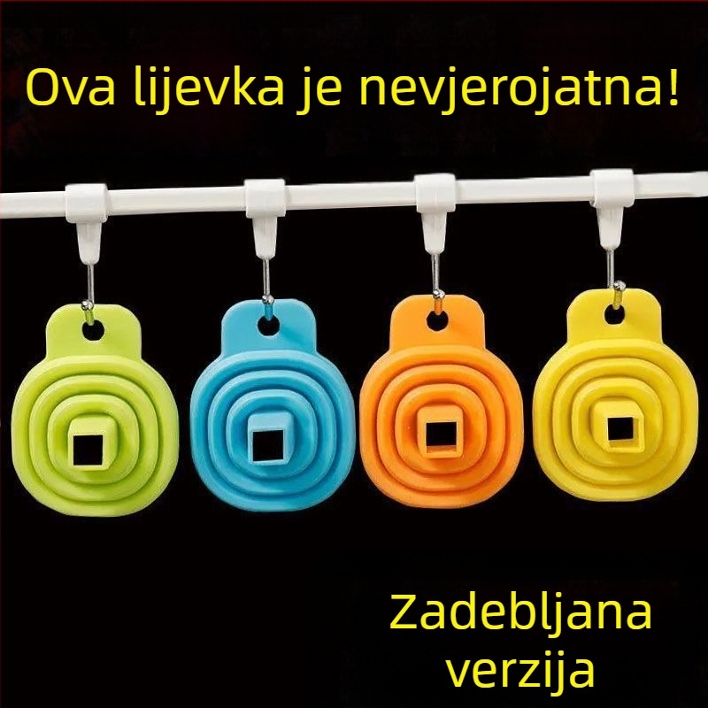 Lijevak od silikona, sklopivi za kućnu upotrebu, s malim promjerom za izlijevanje ulja.