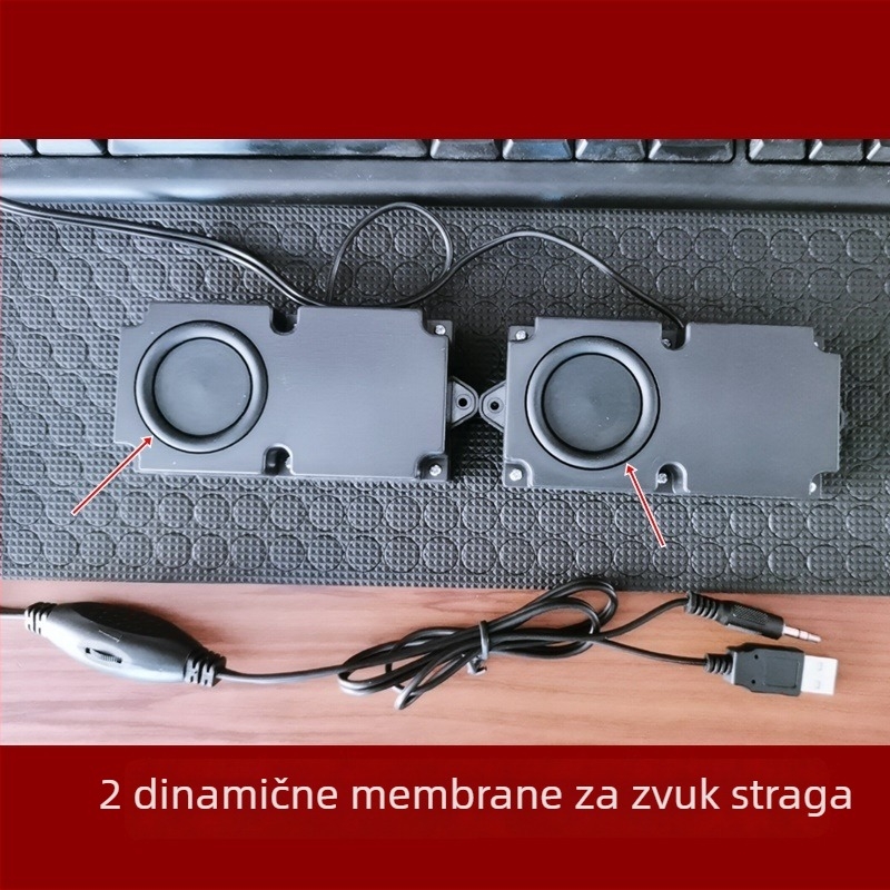Desktop audiophile zvučnik s USB kabelskim subwooferom