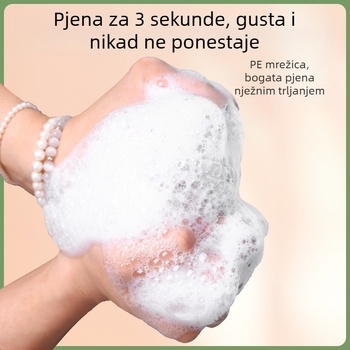 Visokokvalitetna velika slatka pjenasta spužva za kupanje za žene, kugla za kupanje i cvjetna kugla za kupanje
