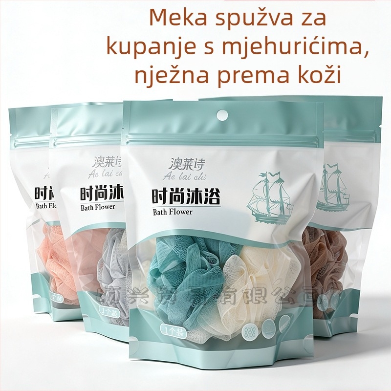 Dvobojna kuglica za kupanje za odrasle, pjenući dizajn, šareni dizajn, 50 g