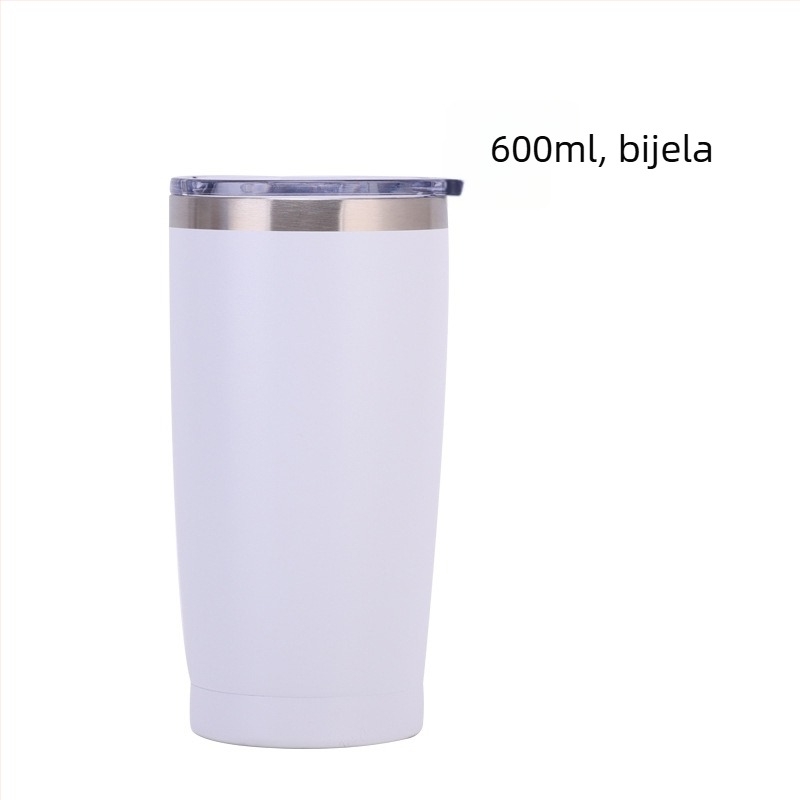 20oz izolirana šalica za automobil – nehrđajući čelik 304 unutarnja, 201 vanjska, premaz sprejem