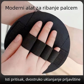 Exfolijacijski ručnik za tuširanje u obliku prsta, okrugli oblik, za muškarce i žene, bezbolan, snažno uklanja nečistoće, exfolira mrtvu kožu