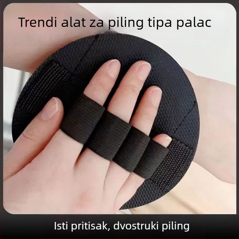 Exfolijacijski ručnik za tuširanje u obliku prsta, okrugli oblik, za muškarce i žene, bezbolan, snažno uklanja nečistoće, exfolira mrtvu kožu