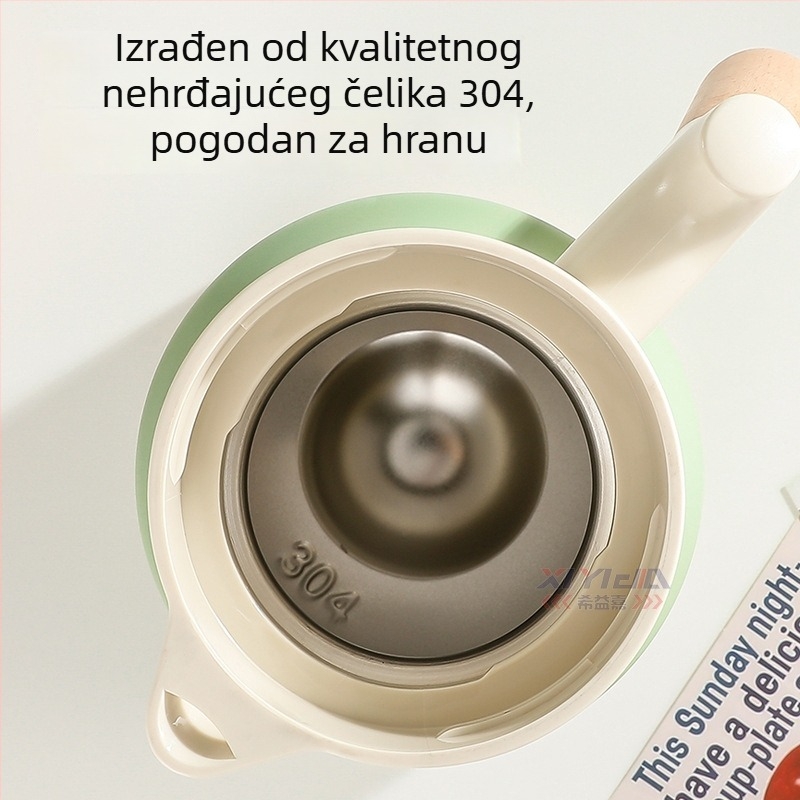 Termos s drškom od drveta, unutrašnjost od 304 nehrđajućeg čelika, dvostruka vaku izolacija, za kuću, ured i hotel.