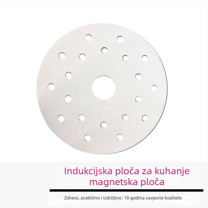Keramička ploča za prijenos topline i magnetska pločica za posude na indukcijskim štednjacima, unutarnje donje grijanje, dodatak