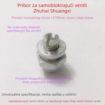 Leidezhou Univerzalni set ventila za lonac pod pritiskom: ventil za ograničenje tlaka, samouzamacajući ventil, ispusna šipka, zaštitni poklopac protiv začepljenja i plinska mlaznica