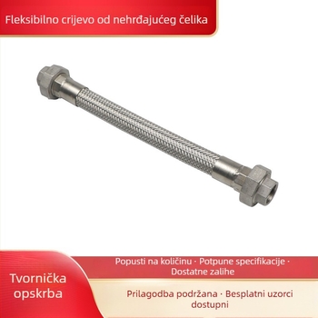 Visokotlačna fleksibilna cijev od nehrđajućeg čelika s opletenim od žice, velikog promjera, DN10–DN600, 304/316