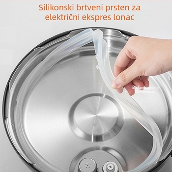 Silikonski brtvni prsten za električni lonac pod pritiskom, deblji, kompatibilan s Midea polusferičnim modelima 4/5/6L78