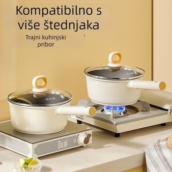 Cook King posuda za mlijeko s neprijanjajućim dnom, lagana i izdržljiva, idealna za grijanje mlijeka, dječju hranu i rezance