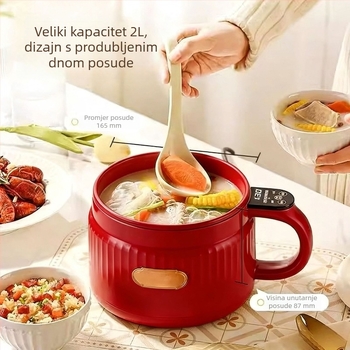keramički pametni rižar s integriranim funkcijama kuhanja i čišćenja, pogodna za slatka jela sa šećerom, prženje i kuhanje na pari, s porcelanskim emajlom