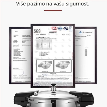 Lonac pod pritiskom od 304 nehrđajućeg čelika, mini kuhinjski model, dizajn glave ribe, otporan na eksplozije, debelo dno