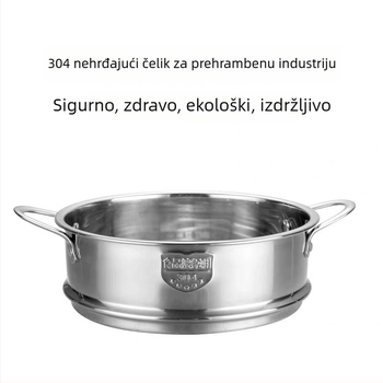 304 nehrđajući čelik, rešetka za parenje za kućnu upotrebu, sloj parenja 16–32 cm za juhu, dječju hranu i knedle