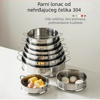 Stalak za paru od nehrđajućeg čelika 304, košara za paru i male mrežice za kuhanje u rižaru i dim sum