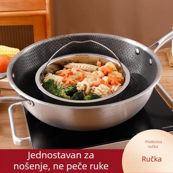 Rešetka za paru od 304 nehrđajućeg čelika za rižu, neporozna, za električni kuhalo za rižu, ekstra debela, za mala parena peciva