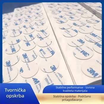 Dvostrano ljepiva EVA pjena traka, pojačana, nepravilnog oblika, crna, viskoznost visoka