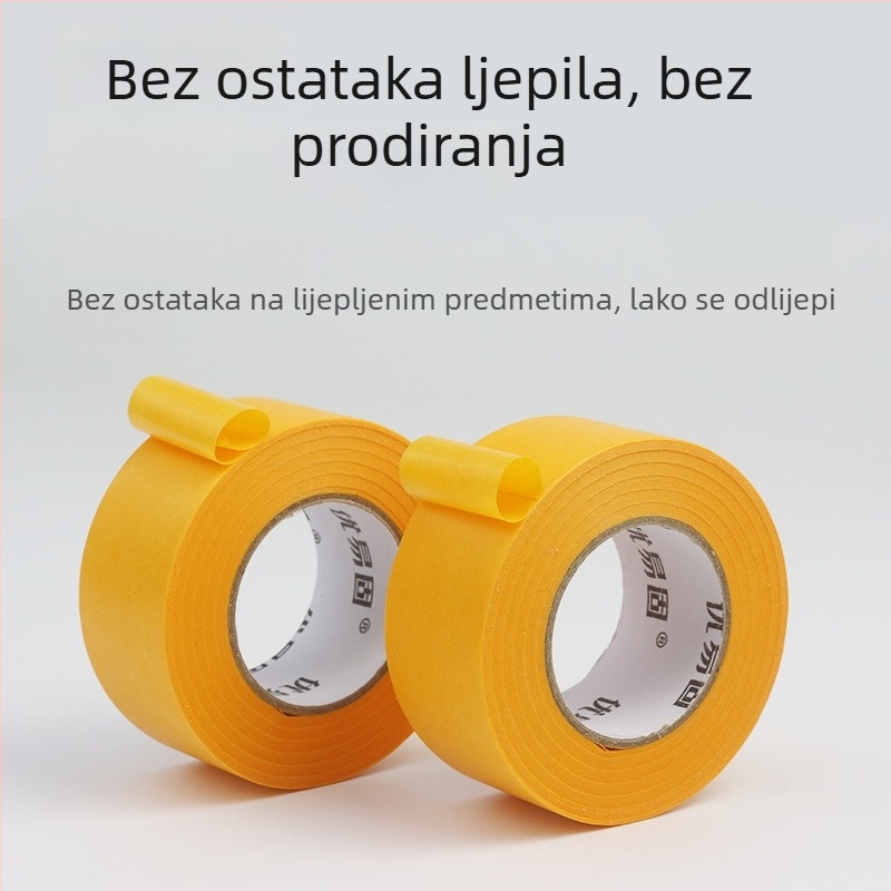 Maskirajuća traka za zidove od Washi papira, niska ljepila, bez tragova, nježna prema zidovima, za latex boje i završni sloj kamena