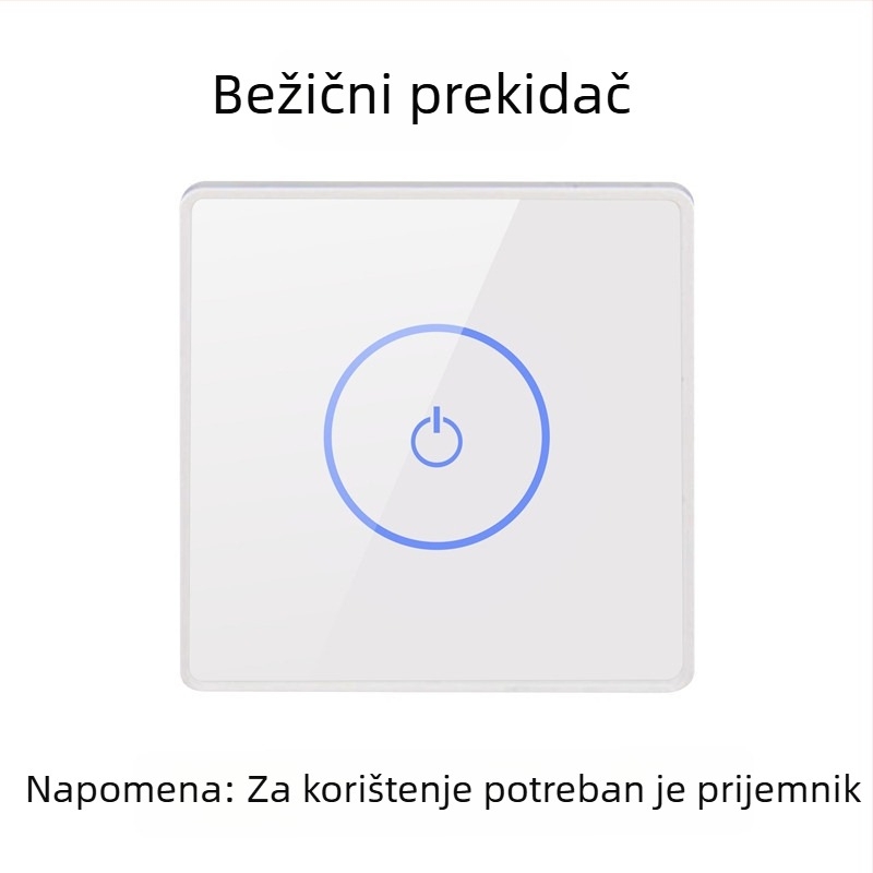12/24V bežični panel za pristup s kaljenim staklom za automatska vrata, bežični dodirni prekidač i panel izlaznog gumba