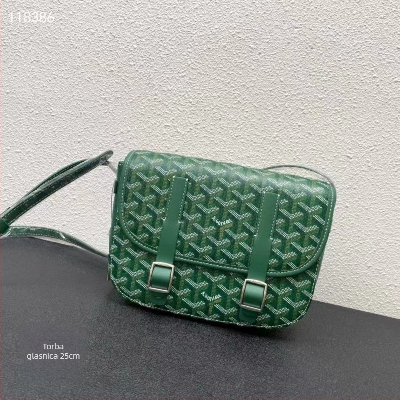 Goya torba s printom dogtooth, Saddle stil, preko ramena, unisex, casual, minimalistička